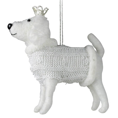 Decorative Ornamental White Small Dog Figurine Accessories – Hansel & Gretel